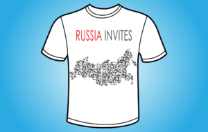 Russia Invites QR - koszulka